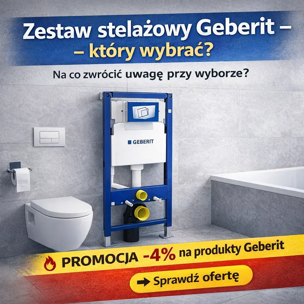 Zestaw stelażowy Geberit – który wybrać i na co zwrócić uwagę?