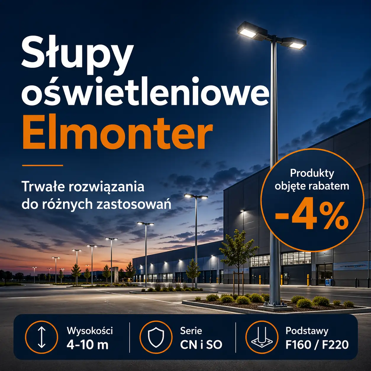 Słupy oświetleniowe Elmonter – wymiary, specyfikacje i zastosowanie
